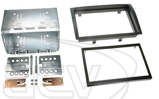 2-DIN Komplettset Radioblende Citroën Jumper, Fiat Ducato, Peugeot Boxer schwarz