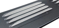 Lüftungsgitter für Mercedes Sprinter und VW Crafter – mit Moskitonetz, Aluminium Schwarz, 2er-Set
