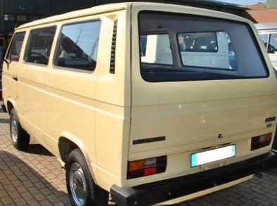 VW T3 Heckscheibe - Thermomatte / Isolationsmatte / Innenisolierung  1-teilig für VW T2/T3 kR, Bj. 1979-1990
