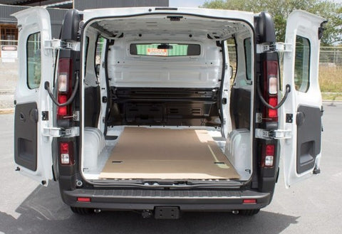 Renault Trafic III & OPEL Vivaro - Heckflügeltür - Carbest Isoflex Innenisolierung/ Sonnenschutz / Abdeckung / Thermomatte / Isolationsmatte / Innenisolierung - Komplettset 2-teilig - kurzer und langer Radstand Baujahr ab 2015