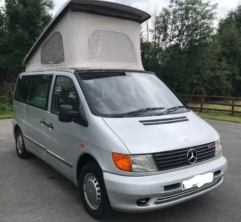 Mercedes Vito/ Vito Tourer/V-Klasse - Abdeckung / Verdunklung / Sonnenschutz / Thermomatte / Isolationsmatte / Innenisolierung - Set 8-teilig kurzer Radstand 1996-2003