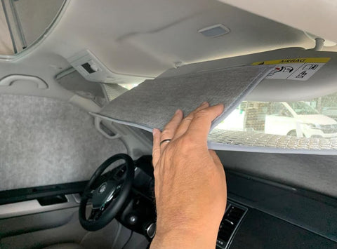 VW T5/T6/T6.1 California/ Multivan Hindermann Travel für das Fahrerhaus Innenisoliermatten / Thermoabdeckung / Verdunklung / Sonnenschutz / Blickschutz, 3-teilig - alle Radstände