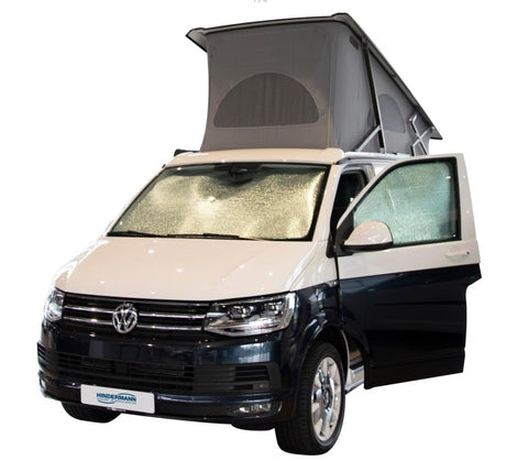 VW T5/T6/T6.1 + California/ Multivan Hindermann Travel für den Wohnraum - Isoliermatten / Thermoabdeckung / Verdunklung / Sonnenschutz / Blickschutz, 3-teilig - alle Radstände