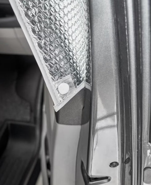 VW T5/T6/T6.1 California/ Multivan Hindermann Travel für das Fahrerhaus Innenisoliermatten / Thermoabdeckung / Verdunklung / Sonnenschutz / Blickschutz, 3-teilig - alle Radstände