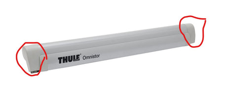 Tappo terminale grigio sinistro + destro Omnistor 5102