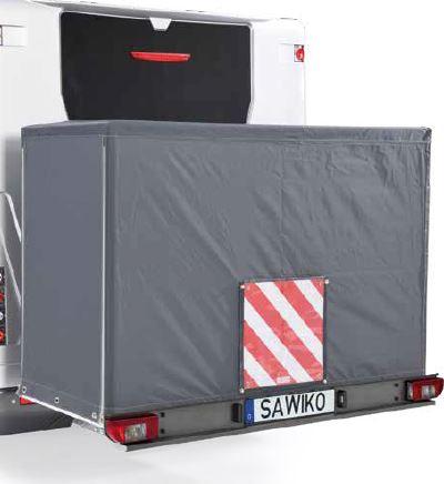 Bikey Planenbox III – Extension d'espace de rangement pour systèmes de porte-vélos arrière, 200 x 80 x 135 cm