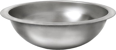 Lavello rotondo, lavello in acciaio inox, lavello da campeggio, lavello da incasso, lavello da appoggio, lavello da cucina - diametro 34 cm 