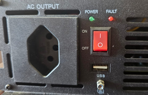 Convertitore di tensione, onda sinusoidale pura 1000W/12V/230V incluso telecomando