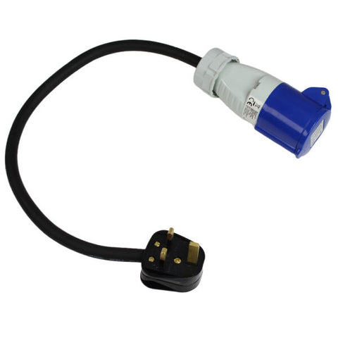 CEE-Adapterkabel GB – 0,4 m, britischer Stecker auf CEE-Kupplung