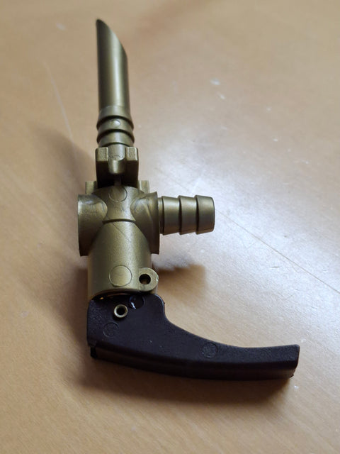 Vanne de vidange en plastique, pour tuyaux d'arrosage de 10 à 12 mm, marron
