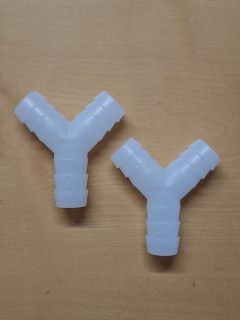 Raccord en Y 19 mm – Blanc – 2 pièces