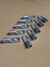 Rohrkabelschuhe 10 mm² / M6 – Kupfer verzinnt, 10 Stück