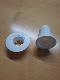 Raccordo scarico acqua dritto - tubo flessibile 1", apertura scarico 31 mm