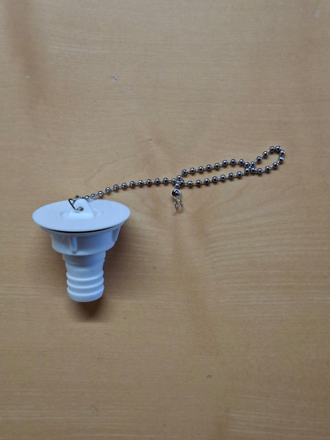 Set di scarico d'acqua dritto – raccordo per tubo da 3/4 di pollice, per fori di scarico Ø 25–37 mm