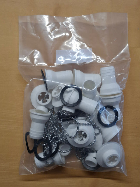 Raccord de vidange droit – raccord de tuyau 1 pouce, Ø 31 mm, lot de 10
