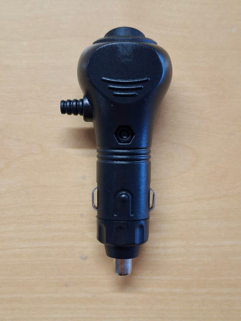 Zigarettenanzünder-Stecker 12/24 V mit Schalter – seitlicher Kabeleingang, max. 10 A