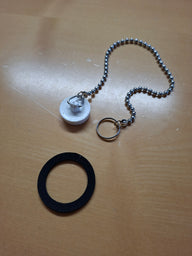 Raccordo scarico acqua dritto - tubo flessibile 1", apertura scarico 31 mm