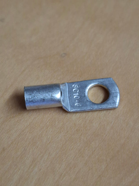 Rohrkabelschuhe 10 mm² / M6 – Kupfer verzinnt, 10 Stück