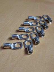 Rohrkabelschuhe 10 mm² / M8 – verzinnt, 10er-Pack