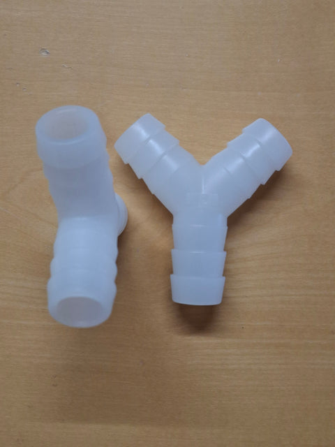 Raccord en Y 19 mm – Blanc – 2 pièces