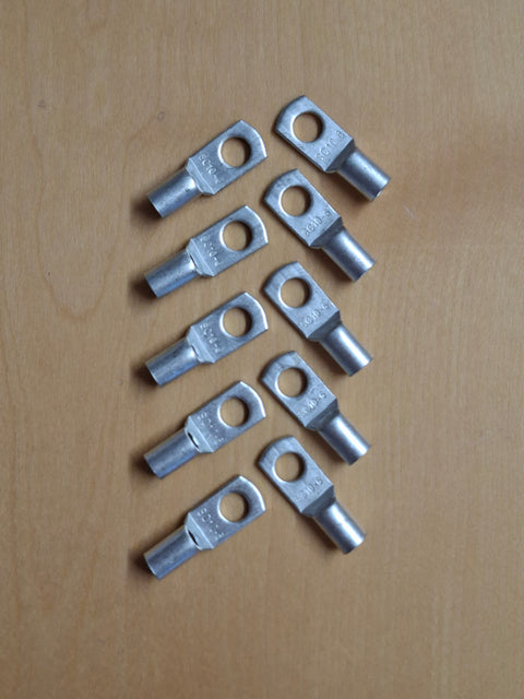 Rohrkabelschuhe 10 mm² / M6 – Kupfer verzinnt, 10 Stück