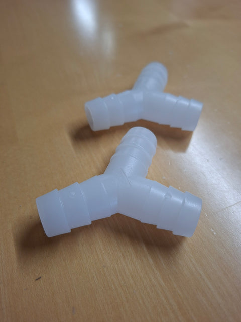 Raccord en Y 19 mm – Blanc – 2 pièces