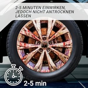 Felgenreiniger Wohnmobile | Professioneller Felgenreiniger für Leichtmetall & Stahlfelgen sowie Radkappen | pH-neutral und säurefrei | 1L Sprühflasche