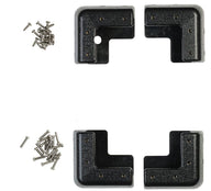 Kit de montage pour panneaux solaires – pour cadres en aluminium de 18 à 40 mm, 4 pièces, noir