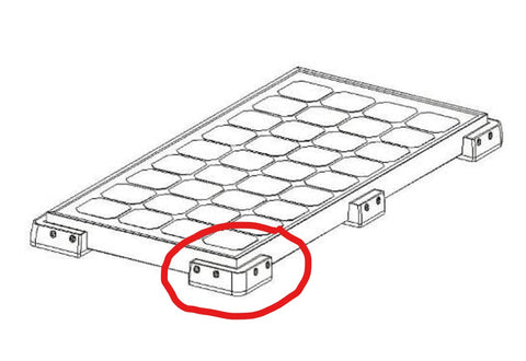 Staffa / angolare / pannello solare: Kit di montaggio per pannelli solari con spessore del telaio in alluminio da 18 a 40 mm, bianco-grigio (pacchetto di montaggio staffa per balcone, staffa per balcone pannello solare, guida di montaggio)