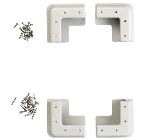 Staffa / angolare / pannello solare: Kit di montaggio per pannelli solari con spessore del telaio in alluminio da 18 a 40 mm, bianco-grigio (pacchetto di montaggio staffa per balcone, staffa per balcone pannello solare, guida di montaggio)