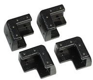 Kit de montage pour panneaux solaires – pour cadres en aluminium de 18 à 40 mm, 4 pièces, noir