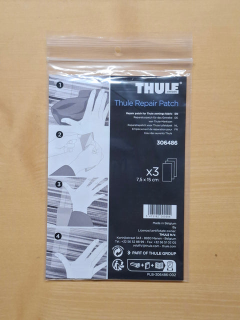 Thule Repair Patch – Reparaturset für Omnistor Markisentuch, 3 Stück