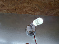 Liseuse LED 12 V avec port USB et interrupteur à bascule – 1 W, chrome