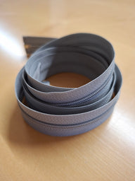 Cerniera, 170 cm, divisibile - staccabile, grigia, plastica