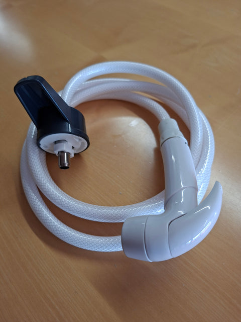 Sportello di servizio con doccia – Bianco, tubo flessibile per doccia da 2 m
