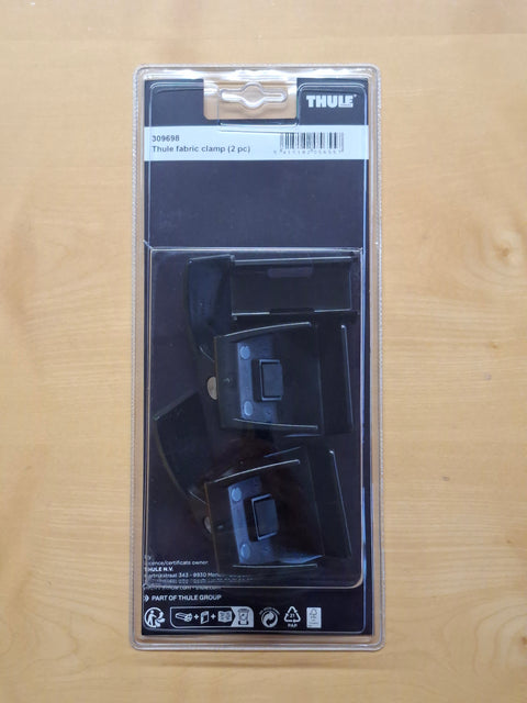 Thule Fabric Clamps Tuchklammern – 2er-Set für Markisen-Spannstangen