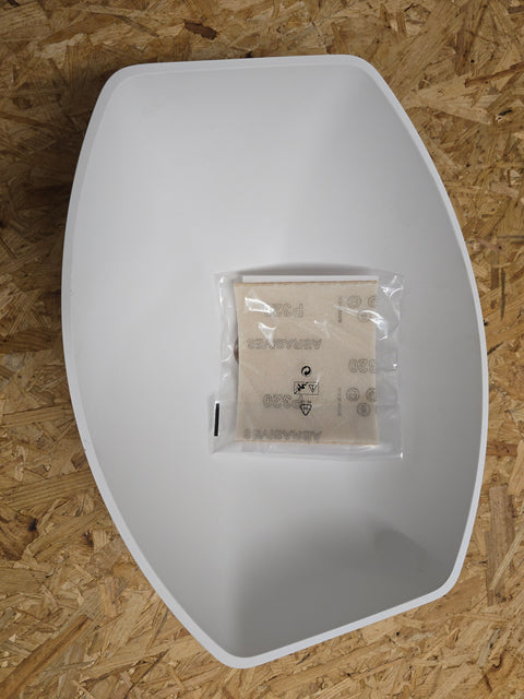 Waschbecken oval weiß, Maß: 350x256mm H135mm