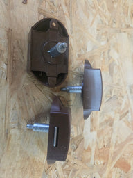 Schloss Push Lock, braun, Maxi