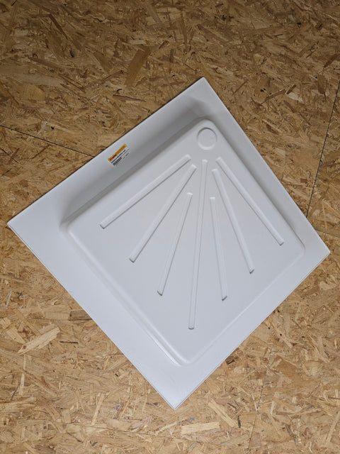 Piatto doccia in plastica bianco, 665 x 655 x 80 mm