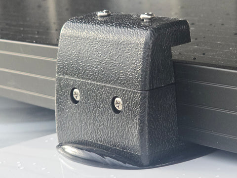 Halterung / Seitenhalter / Solarpanel: Montage-Set für Solarpanels mit 18-40 mm Alu-Rahmenstärke, schwarz (Montagepaket Balkonhalterung, Balkonhalterung Solarpanel, Befestigungsschiene)