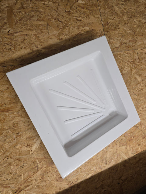 Piatto doccia in plastica bianco, 665 x 655 x 80 mm