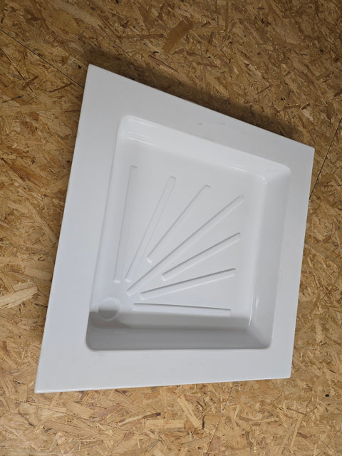 Piatto doccia in plastica bianco, 665 x 655 x 80 mm