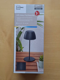LED-Tischlampe mit Touch-Dimmer und Akku – USB-C, IP44