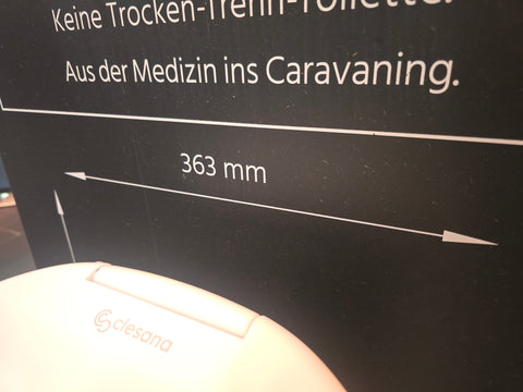 Clesana C1 – WC senza acqua con adattatore a L