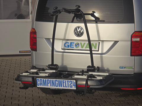 Portabici BackPower per gancio traino con spazio per 2 bici