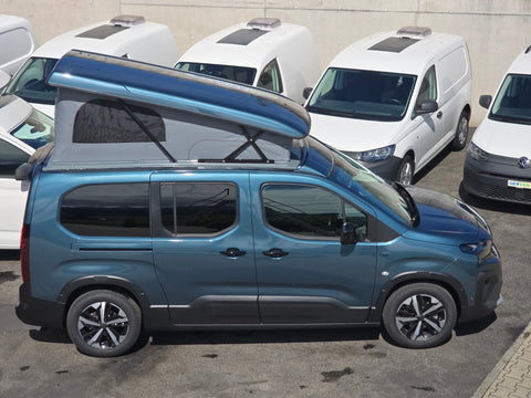 Schlafdach / Aufstelldach / Hubdach für Berlingo/ Partner/ Rifter/ Proace City/ Combo / Doblo inklusive Montage inkl. Dachbett