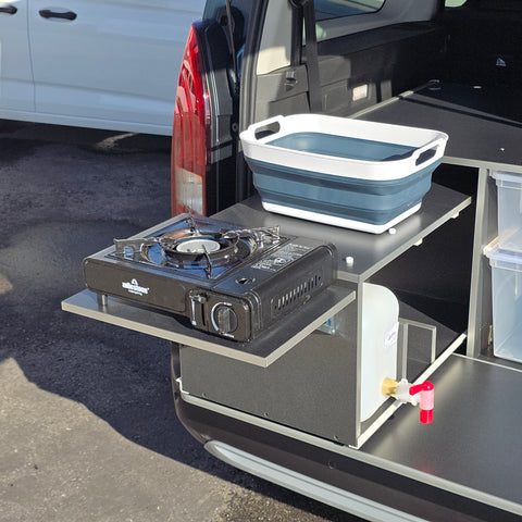 REIMO Campingbox M per VW Caddy dal 2003 e altri mini camper e minivan
