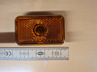 Seitenmarkierungsleuchte gelb mit Rückstrahler – 74 × 45 × 25 mm