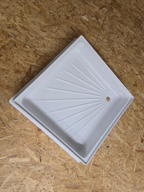 receveur de douche 600x600x102 mm, blanc