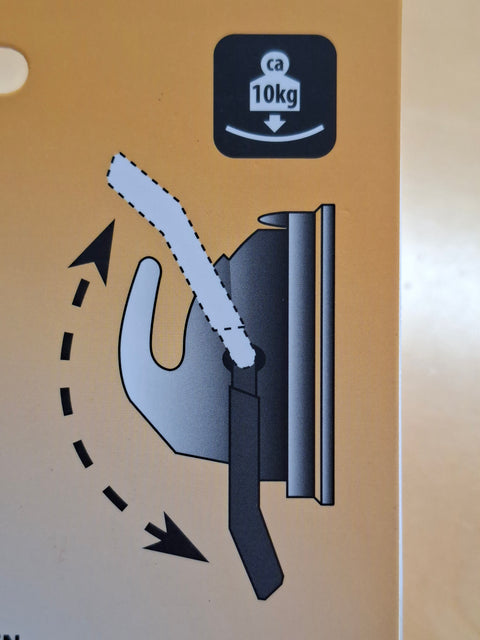 Ventouse super puissante, chargeable jusqu'à environ 10 kg, Ø100 mm